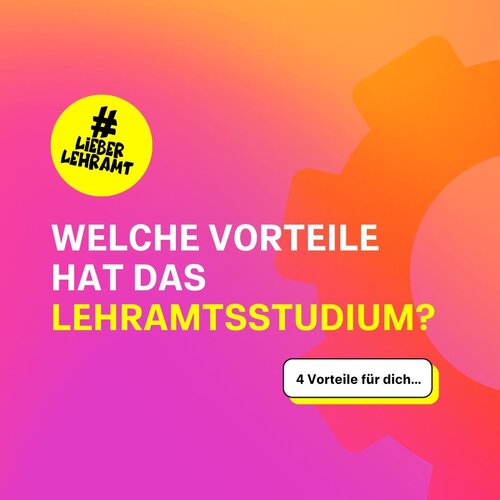 Du möchtest bald studieren? Wie wäre es denn mit Lehramt? 😉 Hier findest du einige Vorteile des Lehramtsstudiums! Swipe...